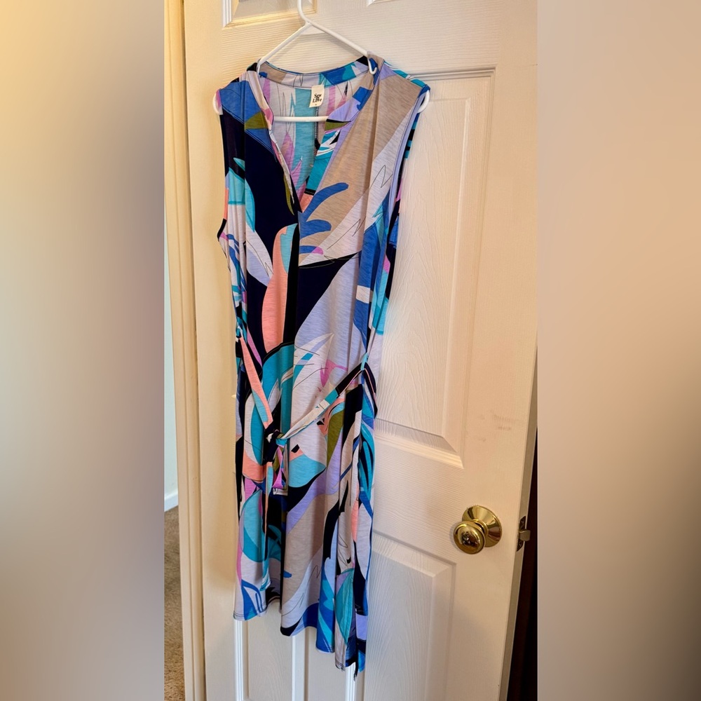 Sew in Love Colorful Abstract Print Dress